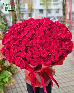 "100 Red Roses For You"