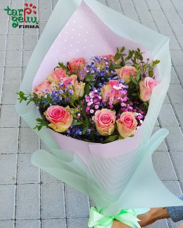 Bouquet of roses "I love summer"