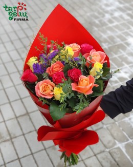 Bouquet of roses "Autumn love"