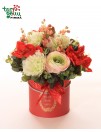 Dekoratyvinių gėlių dėžutė "Raudona"