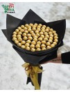 Valgoma saldainių "Ferrero Rocher" puokštė