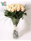 Cream roses bouquet 