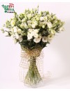 White eustoma bouquet