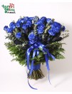 Bouquet of 50 Blue Roses