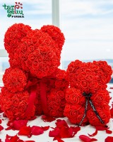 Red rose Bear